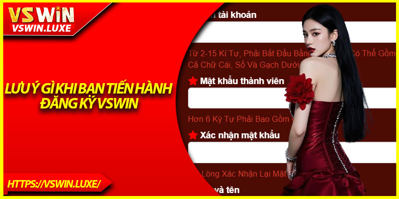 Lưu ý gì khi bạn tiến hành đăng ký Vswin